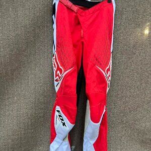 Fox 180 Motocross Pants Size 28 red Racing Gear BMX Protective MX ATV Bike
